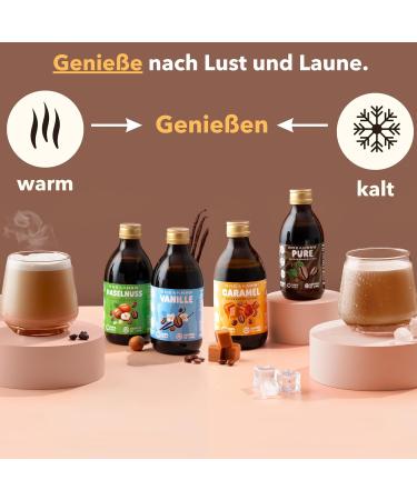 Breaknow Coffee Concentrate | Sugar-Free 100% Arabica Syrup | 30x Portions for Ice Coffee | Quick 10-Second Cold Brew | 200 ml Pure Coffee for Home & On-the-Go - Buy Online on GoSupps.com