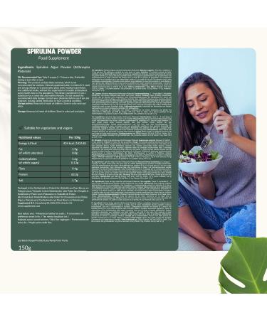  Cupplement 4 sachets of spirulina 150 grams each - Organic - Free Frother & Spoon - Highest Quality Powder - Buy Online on GoSupps.com