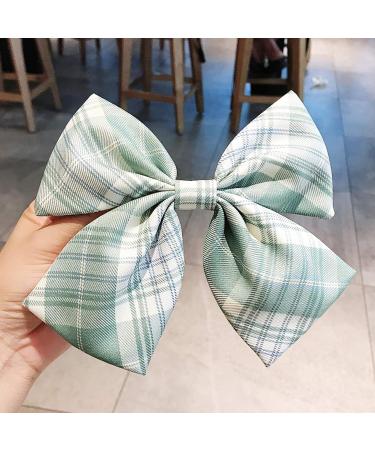 Large Bow Checked Hair Clips Hair Pins JK Uniform Bowknot Embroidery Butterfly Alligator Clips Ponytail Holder Barrette Bobby Pins for Women Girls Party Hair Accessories - Buy Online on GoSupps.com