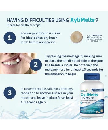 Oracoat XyliMelts for Dry Mouth Night Time or Day - Moisturizing Dry Mouth Adhering Discs Sugar Free with Xylitol 100 Count Slightly Sweet Flavor 8-Hour Relief Slightly Sweet 100 Count (Pack of 1) - Buy Online on GoSupps.com