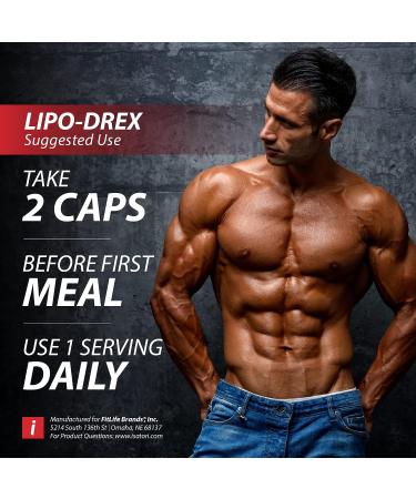 iSatori Lipo-Drex Fat Loss Thermogenic Formula - Fast Acting Total Body Fat Burner for Men and Women - 60 Capsules - Buy Online on GoSupps.com