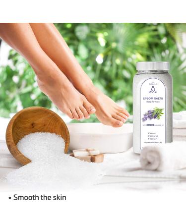 Zen Rituals Epsom Bath Salts Lavender Sleep Formula - 1KG Pure Magnesium Sulfate for Relaxation & Sleep | International Shipping Available - Buy Online on GoSupps.com