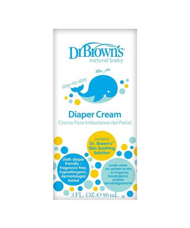 Dr. Brown's Natural Baby Diaper Cream 3 Fl Oz - Soothing Diaper Rash Relief (1 Pack) - Buy Online on GoSupps.com
