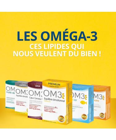OM3 - Emotional Balance Premium Formula - Fish oil concentrated with 80% Omega-3 - Patented Capsule - 45 capsules - Buy Online on GoSupps.com