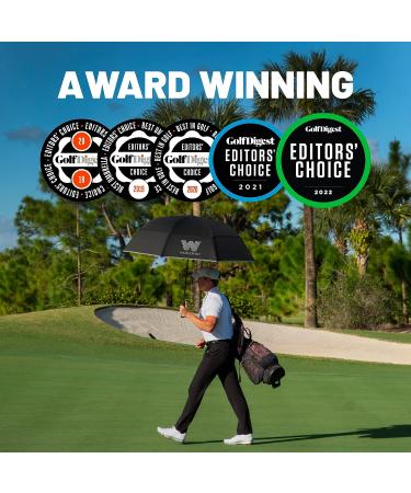 Weatherman Golf Umbrella - 68 inch Windproof Sports Umbrella - Resists 55 MPH Winds - Black (Available in 5 Colors) - Buy Online on GoSupps.com