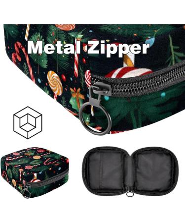 Men's and Women's Merry Christmas Upholstered Bag - Zip Bond Bag for Tampons - 4.7x6.6 in Ideal for Girls - Buy Online on GoSupps.com