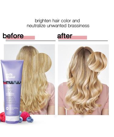 Milk_shake Silver Shine Conditioner 8.4 fl. oz. - Nourishing Hair Care for Bright and Radiant Silver Tones - Buy Online on GoSupps.com