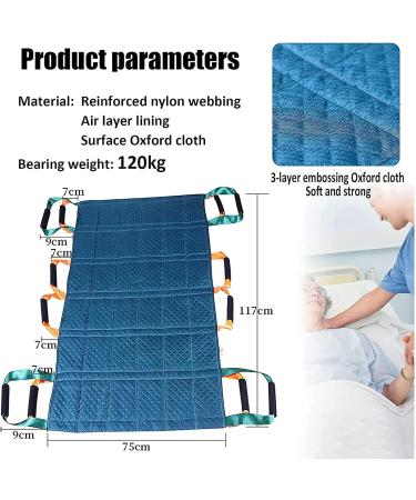 Bed Positioning Pad with 12 Reinforced Handle 46.06" X 29.52" Multipurpose Waterproof Transfer Sheet for Turning Lifting & Sliding Reusable Washable Patient Positioning Sheet - Buy Online on GoSupps.com