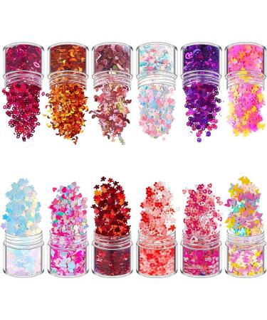 Holographic Chunky Glitter Mix Multi Flakes for Face Body Nails & Crafts | Perfect for Festivals Halloween & DIY Projects - Buy Online on GoSupps.com