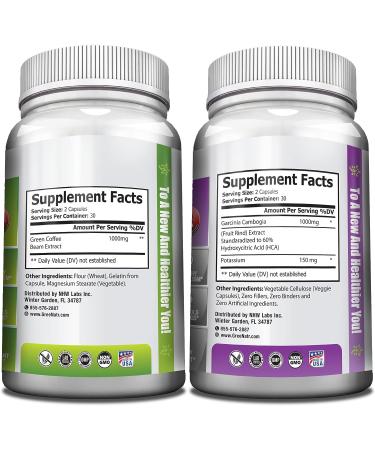 Green Coffee Bean & Garcinia Cambogia Extract Weight Management Bundle - 120 Capsules - Buy Online on GoSupps.com