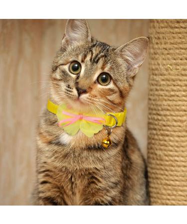 3-Piece Adjustable Cat Collars with Safety Lock | Cute & Durable Kitten Collars for Cats & Puppies (19-32 cm) - Buy Online on GoSupps.com