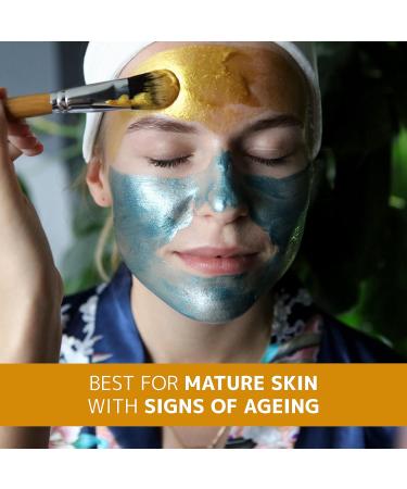 Orientana - Glow Face Mask Golden Aralia & Turmeric | Natural & Vegan | Hydrating Moisturising Glowing Soothing Brightening Normal Skin | Anti Ageing Wrinkle & Redness Reducer - 30ml - Buy Online on GoSupps.com