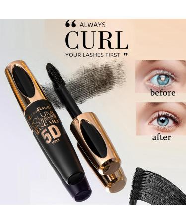 CARL 3 Pieces Mascara Blue White Black Waterproof Long Lasting 5D Colorful Mascara Set for Long Eyelashes Waterproof Eye Makeup - Buy Online on GoSupps.com