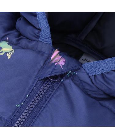 Kids Hooded Winter Puffer Jacket | Toddler Waterproof Coat | Lightweight & Warm | Boys Girls 12-18 Months - Blue - Buy Online on GoSupps.com