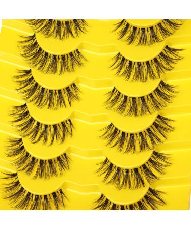 Faux Mink Wispy False Eyelashes - Natural Look Doll Eye Extension Lashes - 15mm Pack - Buy Online on GoSupps.com