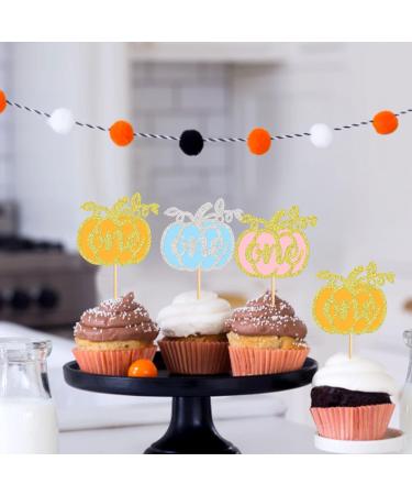 Ercadio 24 Pack Pumpkin One Cupcake Toppers Fall Pumpkin One Cupcake Picks Pumpkin 1st Cupcake Decors for Thanksgiving Day Theme Baby Shower Birthday Party Cake Decor Supplies B-pumpkin One - Buy Online on GoSupps.com