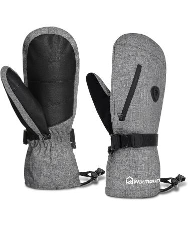 Warmounts winter gloves F ustling men women ski gloves waterproof warm touchscreen sports gloves skiing and hiking outdoors
