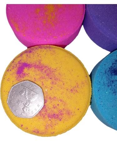 Set of 4 Perfume Inspired Bath Bombs - Handmade - Alien Black Opium Miss Million Angel - Buy Online on GoSupps.com