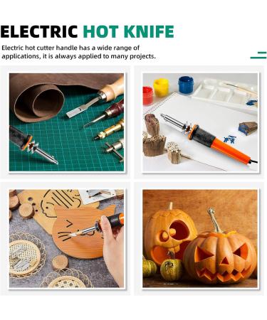 22 Pieces Electric Hot Knife Cutter Tool Kit Include Heat Cutter Multipurpose Stencil Cutter  16 Blades  4 Blade Holders  Metal Stand Hot Carving Knife for Soft Thin Plastic Cloth Stencil - Buy Online on GoSupps.com