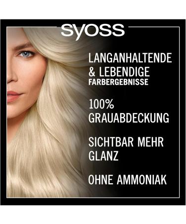 Syoss Oleo Intense 10-50 Light Ash Blonde Permanent Hair Color - Ammonia-Free Nourishing Oil Formula (115 ml) | International Shipping Available - Buy Online on GoSupps.com