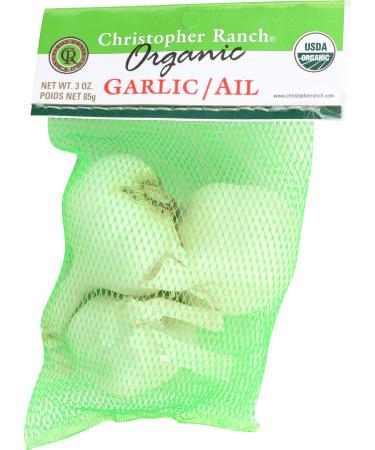 Christopher Ranch, Garlic Bag Organic, 3 Ounce