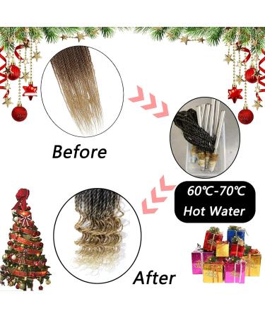 Senegalese Twist Crochet Hair 22 Inch Ombre Prelooped Braids for Black Women - 7 Packs (1B/30/27) - Buy Online on GoSupps.com