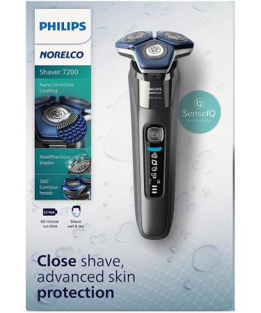 Philips Norelco Shaver 7200 with SenseIQ Technology | Wet & Dry Electric Shaver - S7887/82 7000 Series - Buy Online on GoSupps.com