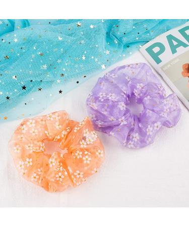 8 Pcs LED Scrunchies for Women - Colorful Glow Hair Bands | Light Up Hair Tie for Girls - Multi Light Modes for Halloween Rave Party - Buy Online on GoSupps.com