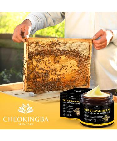 2PCS Bee Venom Face & Body Moisturizer, Lightweight Hydration, Smooth & Soft Skin Feel, 60g x 2 - Buy Online on GoSupps.com