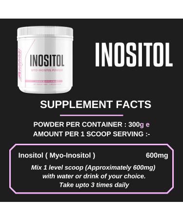 Inositol (Myo-Inositol) Powder 300g | Premium Powder for PCOS Support & Hormonal Balance - Buy Online on GoSupps.com