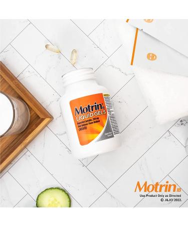 Motrin IB Liquid Gels 200mg, 80 Ct - Pain Reliever for Arthritis, Aches, Headache, Menstrual Cramps - NSAID - Buy Online on GoSupps.com