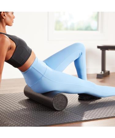 Amazon Basics High Density Foam Exercise Roller 90 cm - Black | Ideal Foam Roller for Muscle Recovery & Fitness | Best Price & Fast International Shipping - Buy Online on GoSupps.com