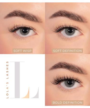 Lola's Lashes Pre-glued Lashes | Bold Definition Starter Kit | Pre-Glues Lashes | Easy Application | Stick & Clamp Tools Included | 5 Days Wear & Waterproof | 10-14mm - Buy Online on GoSupps.com