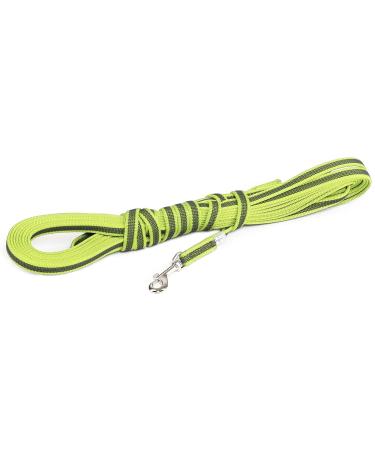 IDC Color & Gray Rubberized Leash 14mm x 10m - Durable Neon Gray Dog Leash with Loop | International Shipping - Buy Online on GoSupps.com