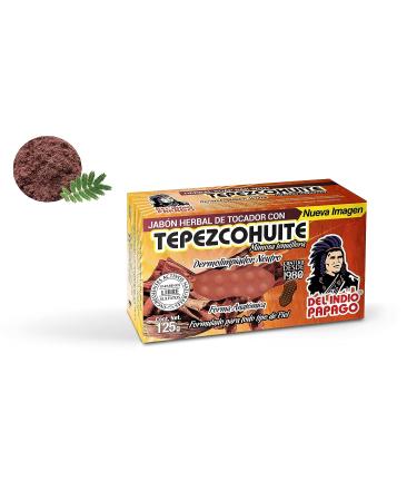 DEL INDIO PAPAGO Tepezcohuite Soap 125g - Mexican Beauty - Nourishing & Softening for All Skin Types - Regenerative & Antioxidant - Paraben-Free, Vegan & Natural - Buy Online on GoSupps.com