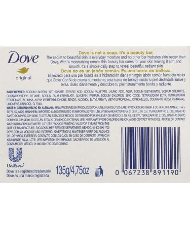 Dove Soap 48-Pack 135g/4.75oz Original Bars - Bulk Pack of 48 Bars - Buy Online on GoSupps.com