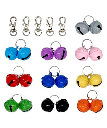 Falltail 20 Pack Pet Cat Bells for Collar Loud Cat Collar Bells Charm Pendants for Dogs Cat Collar Accessories