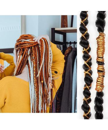 5M Metallic Elastic Cords Hair Strings for Braids - Gold/Silver Tinsel Stretch Ribbon for Dreadlocks & Braiding - Twist Braiding Rope for Jewelry & Gift Wrapping - Buy Online on GoSupps.com
