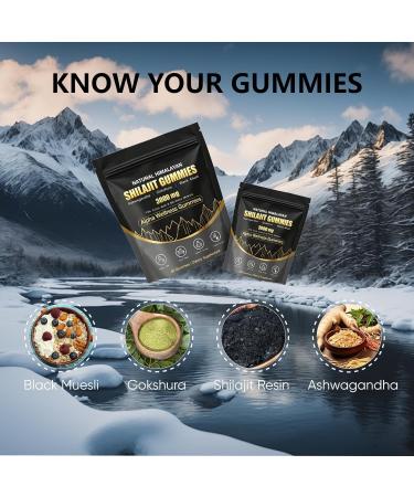 PuraNutra Natural Shilajit Gummies Alpha Gummies with Ashwagandha Gokshura | Fulvic Acid & 85+ Trace Minerals for Men Women | Non-GMO | 60 Gummy (1) - Buy Online on GoSupps.com