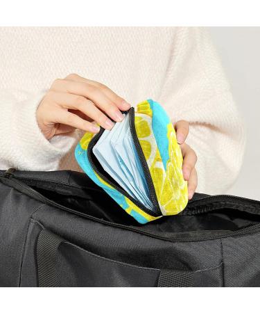 Anna Cowper Lemon Sanitary Napkin Storage Bag | Feminine Menstrual Cup Pouch | Nursing Pad Holder | Tampon Bags | Portable Period Bag for Women Teen Girls - Multi-colored - Buy Online on GoSupps.com