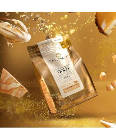 Callebaut | Gold 30.4% Finest Belgian Caramel Chocolate Couverture Callets | 1x2.5kg - Buy Online on GoSupps.com