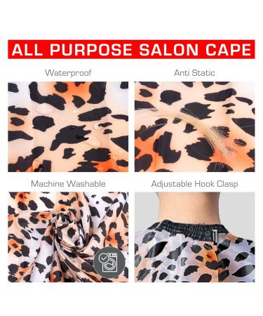Buy Red by Kiss Professional Hair Cutting Cape - Big Size All Purpose Salon & Barber Cape Adjustable Closure Leopard Design for Hair Cutting Accessories - Buy Online on GoSupps.com