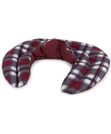 Comfortable Neck Horns with Stand-Up Collar | Cherry Stone Pillow - Flanel Caro Red Neck Warmer - Buy Online on GoSupps.com
