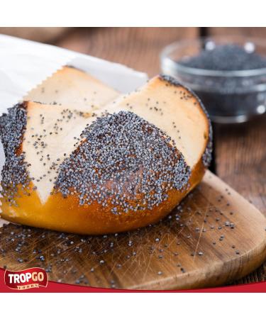 Tropgo Poppy Seeds 200g - Gluten Free Poppy Seeds in Resealable and Recyclable Tub - Non-GMO Poppy Seeds for Eating - Enhance Baking and Cooking - Buy Online on GoSupps.com
