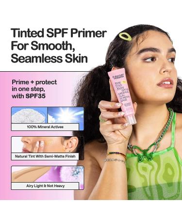 Everyday Humans Rose From Above SPF 35 Tinted Mineral Sunscreen Moisturizer (Medium) - Zinc-Based Primer for Sensitive, Acne-Prone Skin - Dermatologist Tested - Barrier Protection - Buy Online on GoSupps.com