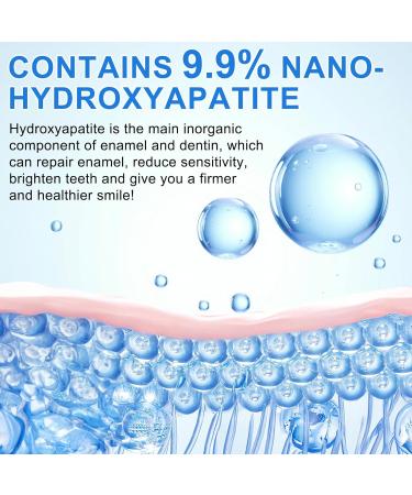 9.9% Hydroxyapatite Toothpaste for Enamel Protection and Tooth Strengthening (2PCS) Nano Hydroxyapatite Toothpaste Gentle Mint Fresh Breath Daily Use for Oral Health - Buy Online on GoSupps.com