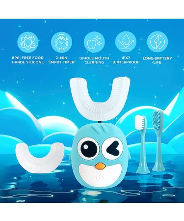 Kids Electric U-Shaped Toothbrush Set | BPA-Free | Ages 3-12 | 360 Toothbrush for Complete Oral Care - Buy Online on GoSupps.com