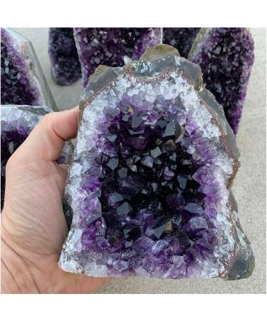 Natural Crystal Rough Natural Crystal Rough Tog Quality Hote Uruguary Dark Purple Amethyst Cluster Natural Amethyst Geode Crystal Decoration Antiques Exorcise Evil Spirits Money Drawing Semi-Precious 260-300g - Buy Online on GoSupps.com