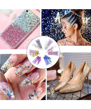  RUIBAVYA Chunky Glitter Gel Body Nails Face Sequin Sparkling Party Makeup Decoration Glitter 50ml - Buy Online on GoSupps.com