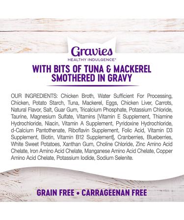 Wellness Grain-Free Tuna & Mackerel Cat Food Pouches - 24 Pack - Healthy Indulgence in Gravy - Buy Online on GoSupps.com